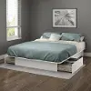 10222 Gramercy White Full-Queen Platform Bed with Drawers - South Shore