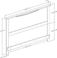 10223 Black Full/Queen Headboard - Gramercy-3
