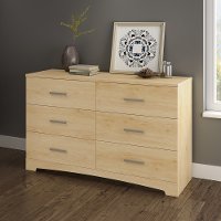 10453 Natural Maple 6-Drawer Double Dresser - Gramercy