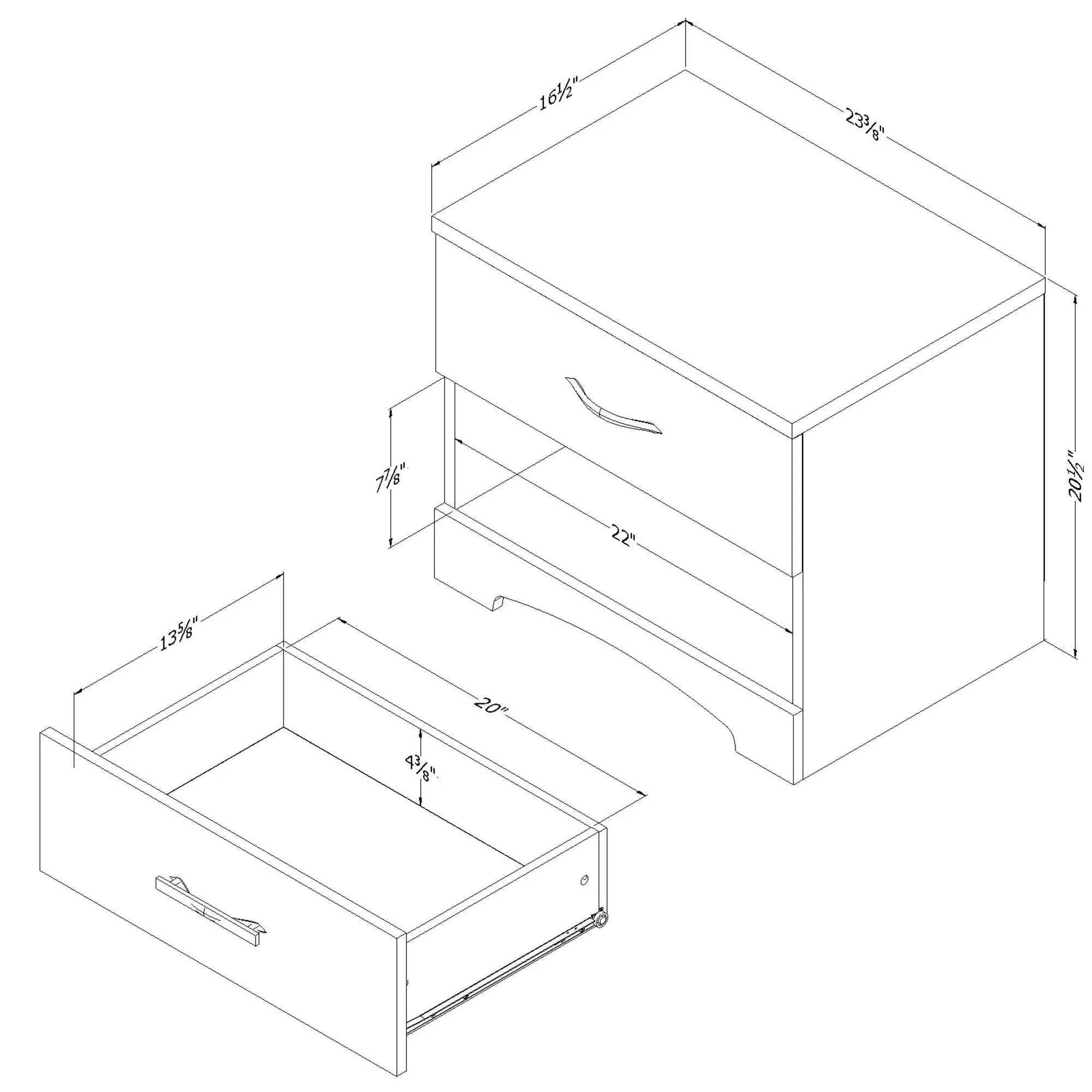 10452 Pure White 1-Drawer Nightstand - Gramercy-2