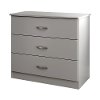 10430 Soft Gray 3-Drawer Chest - Libra