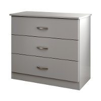 10430 Soft Gray 3-Drawer Chest - Libra