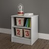 10431 Soft Gray Open Nightstand - Libra-1