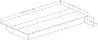 10435 Gray Oak Twin Platform Bed - Libra-3