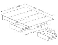 10444 Cherry Full/Queen Platform Bed - Step One-3