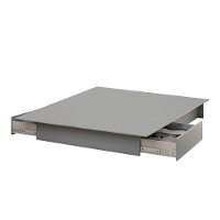 10445 Soft Gray Full/Queen Platform Bed - Step One-2