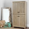 10316 Four-Door Rustic Oak Storage Cabinet - Hopedale-1