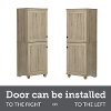 10317 Two-Door Rustic Oak Storage Cabinet - Hopedale-2