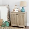 10318 2-Door Rustic Oak Short Storage Cabinet - Hopedale