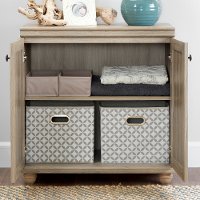 10318 2-Door Rustic Oak Short Storage Cabinet - Hopedale-3