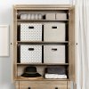 10320 Rustic Oak Storage Armoire with Two Drawers - Hopedale-3