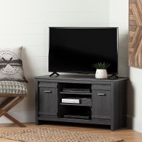 10527 Gray Corner TV Stand (40 Inch) - Exhibit