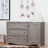 10592 Sand Oak Dresser with Door - Savannah