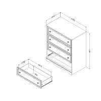 10593 Sand Oak 4-Drawer Chest - Savannah-4
