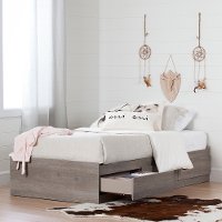 10595 Sand Oak Twin Mates Bed with Drawers - Savannah