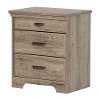 10555 Weathered Oak Nightstand with Charging Station - Versa-4