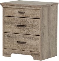 10555 Weathered Oak Nightstand with Charging Station - Versa-4