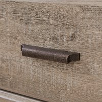10555 Weathered Oak Nightstand with Charging Station - Versa-5