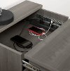 10556 Gray Maple Nightstand with Charging Station - Versa-3