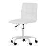 100206 Modern White Office Chair with Quilted Seat - Annexe-2