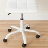100206 Modern White Office Chair with Quilted Seat - Annexe-4