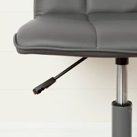 100207 Modern Gray Office Chair with Quilted Seat - Annexe-2
