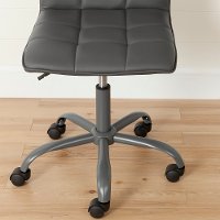 100207 Modern Gray Office Chair with Quilted Seat - Annexe-4