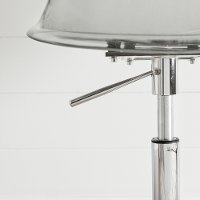 100214 Clear Smoked Gray Acrylic Office Chair with Wheels - Annexe-3