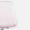 100237 Clear Pink Acrylic Office Chair with Wheels - Annexe-3