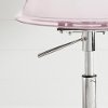 100237 Clear Pink Acrylic Office Chair with Wheels - Annexe-4