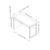 100215 Pure White Desk with Smoked Gray Office Chair - Annexe-7