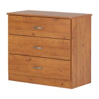 10680 Country Pine 3-Drawer Chest - Libra