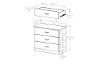 10682 Rustic Oak 3-Drawer Chest - Libra-4