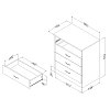 10683 Country Pine 4-Drawer Chest - Libra-4