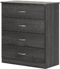 10685 Gray Oak 4-Drawer Chest - Libra