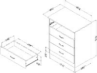 10685 Gray Oak 4-Drawer Chest - Libra-4