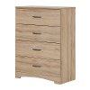 10693 Rustic Oak 4-Drawer Chest - Step One