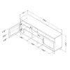 10563 Black Oak TV Stand up to 70 Inch - Adrian-4