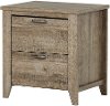10253 Weathered Oak 2-Drawer Nightstand - Lionel