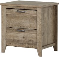 10253 Weathered Oak 2-Drawer Nightstand - Lionel