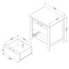 10253 Weathered Oak 2-Drawer Nightstand - Lionel-5