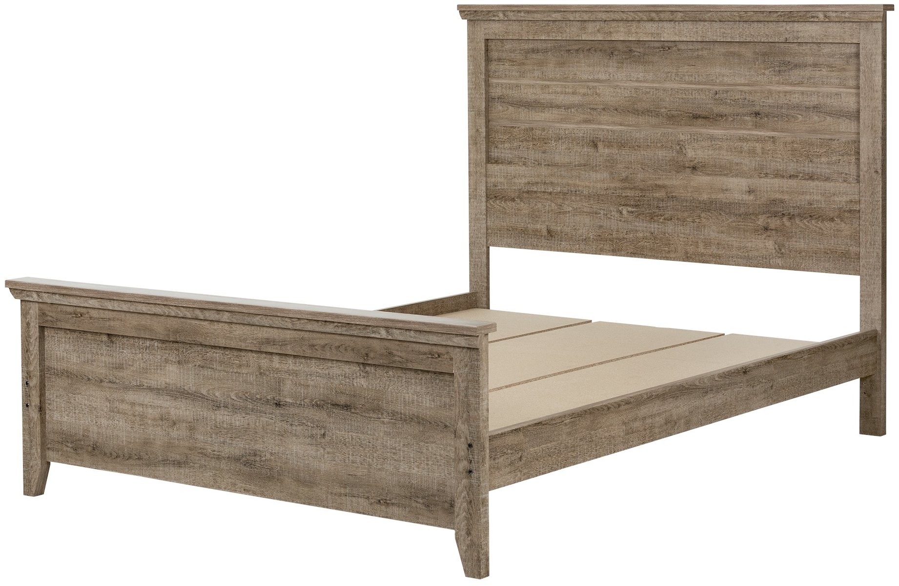 10256 Weathered Oak 60 Inch Queen Bed - Lionel-1