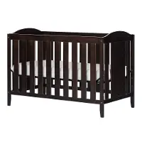 3559350 Espresso 2-in-1 Crib with Toddler Rail - Angel