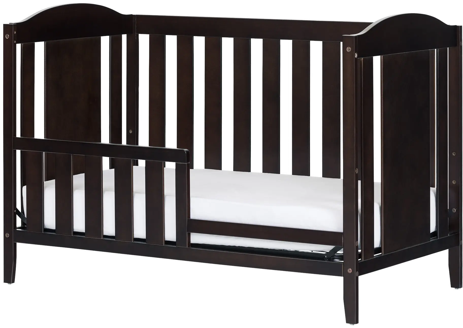 3559350 Espresso 2-in-1 Crib with Toddler Rail - Angel-2