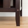 3559350 Espresso 2-in-1 Crib with Toddler Rail - Angel-3