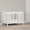 3580350 Pure White 2-in-1 Crib with Toddler Rail - Angel