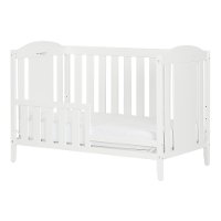 3580350 Pure White 2-in-1 Crib with Toddler Rail - Angel-3