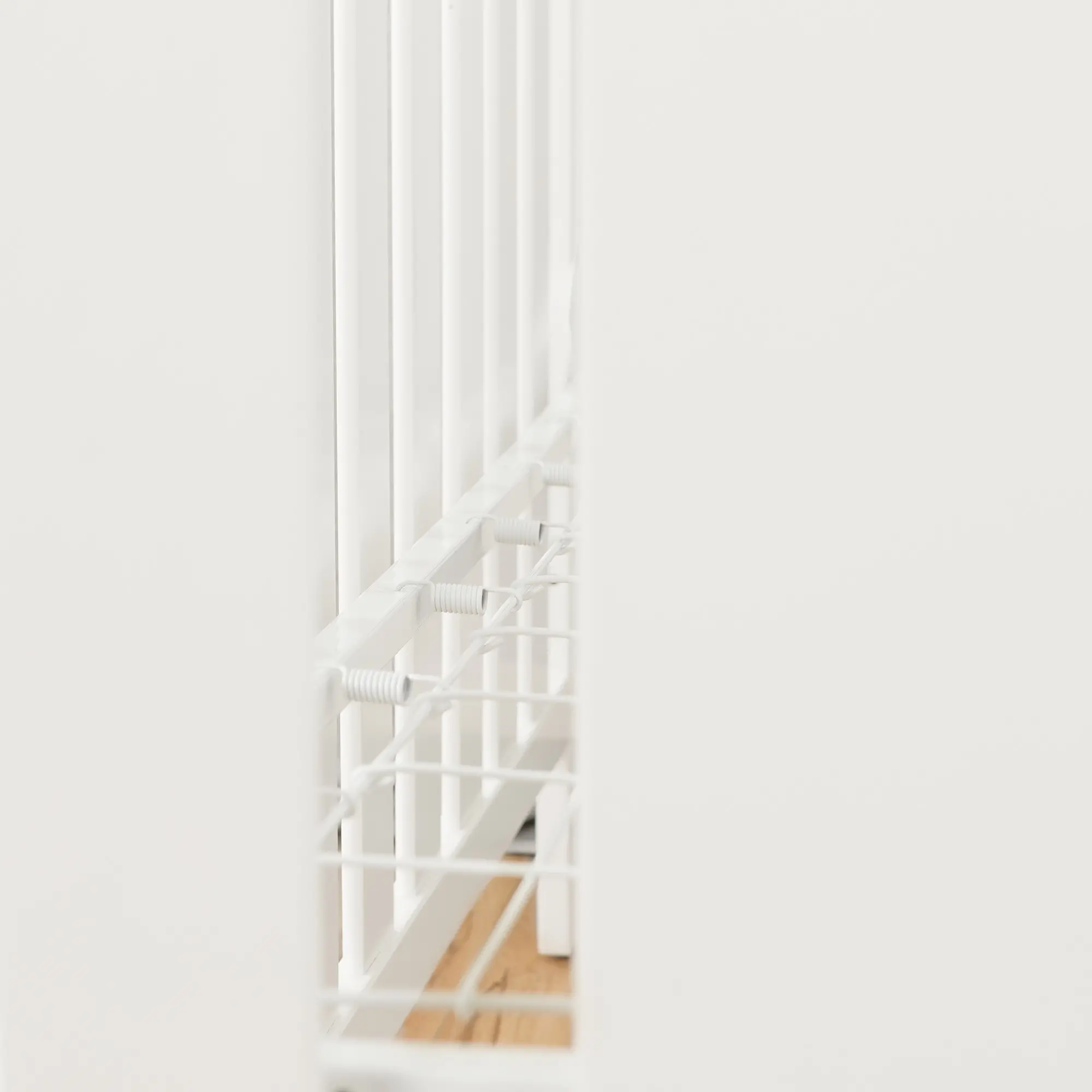 3580350 Pure White 2-in-1 Crib with Toddler Rail - Angel-5