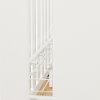3580350 Pure White 2-in-1 Crib with Toddler Rail - Angel-5