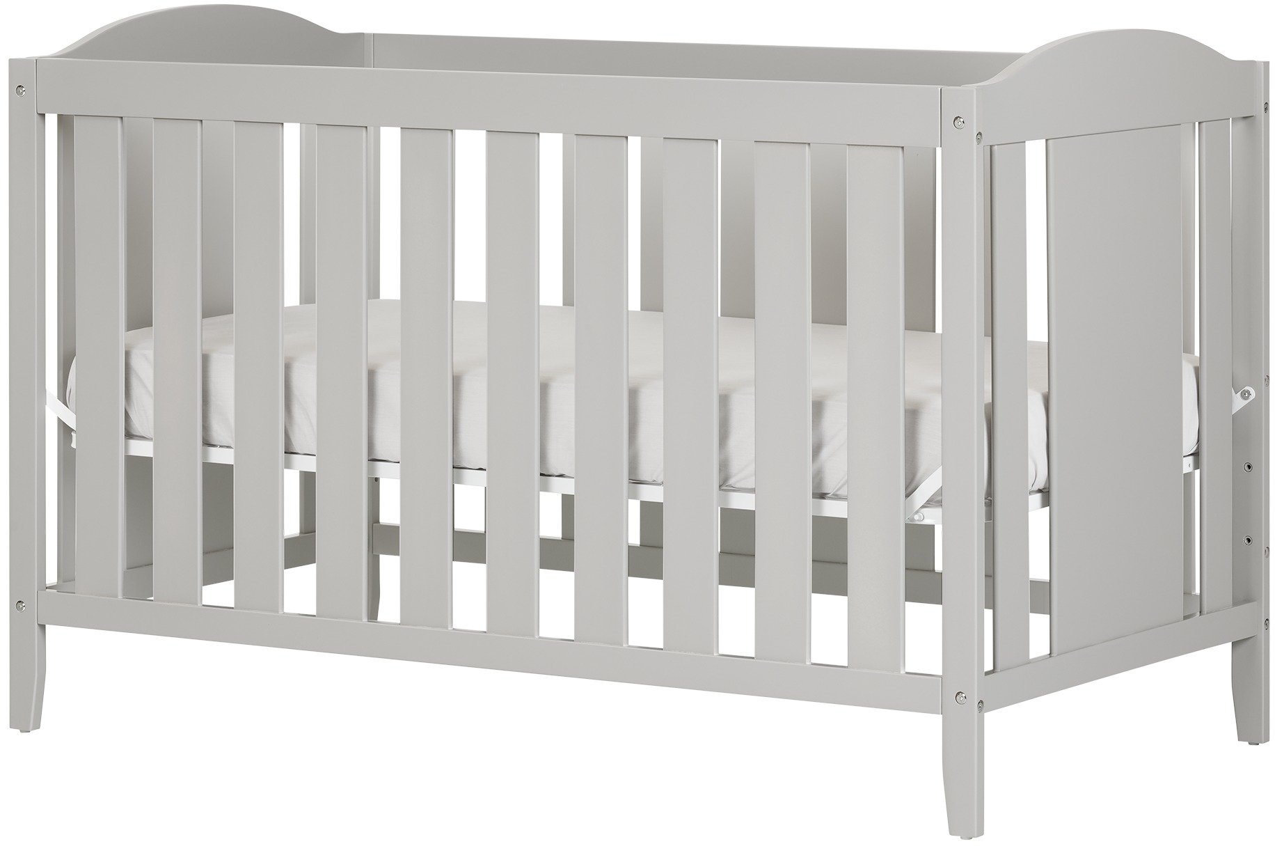 10590 Soft Gray 2-in-1 Crib with Toddler Rail - Angel-1